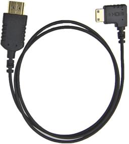 img 1 attached to 🔌 CMR UltraFlex 31 Inch 4K Mini Right Angle HDMI Cable: Ultra Flexible Slim 90 Degree Thin HDMI 2.0 Male to Standard Male Cable