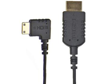 img 4 attached to 🔌 CMR UltraFlex 31 Inch 4K Mini Right Angle HDMI Cable: Ultra Flexible Slim 90 Degree Thin HDMI 2.0 Male to Standard Male Cable