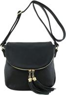 👜 stylish tassel accent crossbody bag flap: must-have women's handbags & wallets logo