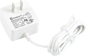 img 3 attached to Raspberry Pi 4 Power Supply 🔌 - USB-C 5.1V 3A Charger (White, UL Listed)