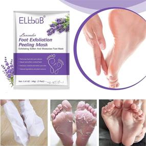 img 1 attached to 👣 Lavender Foot Mask: 5-Pack Foot Peel Mask for Smooth, Callus-Free Feet