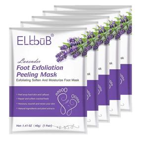 img 4 attached to 👣 Lavender Foot Mask: 5-Pack Foot Peel Mask for Smooth, Callus-Free Feet