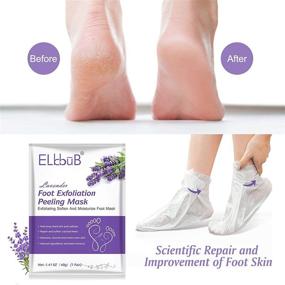 img 2 attached to 👣 Lavender Foot Mask: 5-Pack Foot Peel Mask for Smooth, Callus-Free Feet