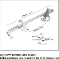 silver anodized billet aluminum throttle cable bracket for 4150 carburetors - hotrod99 logo