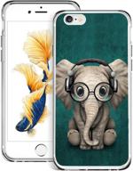 watercolor horse iphone 6s plus 6 plus case – custom design, anti-scratch, flexible shock absorption, soft tpu protective phone case for iphone 6s plus 6 plus – clear (elephant) logo