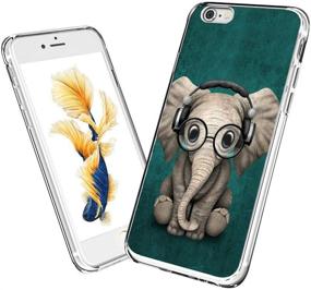 img 1 attached to Watercolor Horse iPhone 6s Plus 6 Plus Case – Custom Design, Anti-Scratch, Flexible Shock Absorption, Soft TPU Protective Phone Case for iPhone 6s Plus 6 Plus – Clear (Elephant)