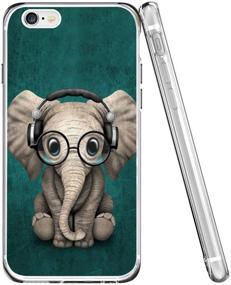 img 2 attached to Watercolor Horse iPhone 6s Plus 6 Plus Case – Custom Design, Anti-Scratch, Flexible Shock Absorption, Soft TPU Protective Phone Case for iPhone 6s Plus 6 Plus – Clear (Elephant)