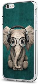 img 3 attached to Watercolor Horse iPhone 6s Plus 6 Plus Case – Custom Design, Anti-Scratch, Flexible Shock Absorption, Soft TPU Protective Phone Case for iPhone 6s Plus 6 Plus – Clear (Elephant)