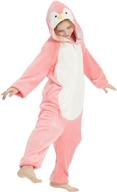 🎃 abenca penguin sleepwear halloween christmas pink 140: cozy and cute nightwear perfect for festive seasons! логотип