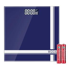 img 4 attached to 🔢 Accurate Digital Bathroom Scale by WGGE: Backlit LCD, Step-On Technology, Toughened Glass Surface - Max 400lbs/180kg