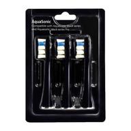 🪥 aquasonic proflex brush head replacement 3-pack - enhanced proflex brush heads for effective plaque removal logo