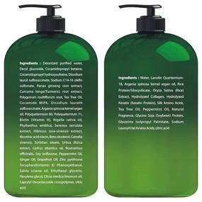 img 3 attached to 🌿 Tea Tree Mint Shampoo and Conditioner: Hair Loss Prevention, Growth Booster, Anti-Dandruff, Lice Defense - Men & Women Sulfate Free (16oz x 2)