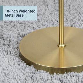 img 2 attached to 🌟 O'Bright Industrial Floor Lamp - Metal Lamp with E26 Socket, 70 Inches - Minimalist Decorative Lighting for Living Room - Stand Lamp for Bedroom, Office, Dorm - Gold