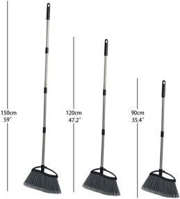 img 1 attached to 🧹 57-Inch Heavy-Duty Outdoor Commercial Broom for Courtyard, Garage, Lobby, Mall, Market, Home, Kitchen, Office, Rubbish Cleaning