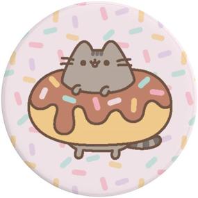 img 3 attached to 🍩 Подставка Pusheen PopSockets для телефонов и планшетов с изображением пончика - глянцевый отзыв и руководство покупателя по PopGrip.