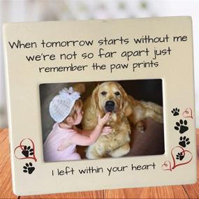 img 3 attached to 🐾 BANBERRY DESIGNS Pet Memorial Photo Frame: Remembering Your Beloved Dog or Cat with Sentimental Sympathy Plaque - Cherish Moments with 4"x6" Picture