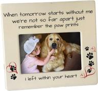 🐾 banberry designs pet memorial photo frame: remembering your beloved dog or cat with sentimental sympathy plaque - cherish moments with 4"x6" picture логотип