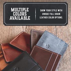 img 1 attached to Premium Leather Minimalist Wallet for Men: Accessorize in Style with Card Cases and Money Organizers