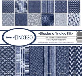 img 1 attached to 🌈 Indigo Memories Scrapbook Collection Kit: Vibrant Palette of Multicolored Shades