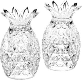 img 1 attached to 🍍 Godinger Pineapple Salt and Pepper Shakers: Enhance Your Dining Experience with a Tropical Twist!