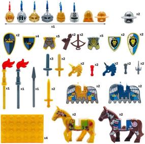 img 3 attached to 🗡️ Medieval Weapons Accessories: Collection of Authentic Knights Figures