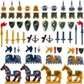 img 4 attached to 🗡️ Medieval Weapons Accessories: Collection of Authentic Knights Figures