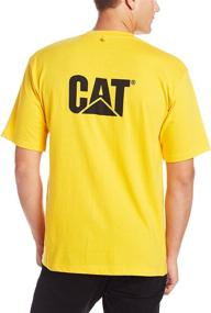 img 4 attached to Caterpillar Trademark T Shirt: Premium Men's Clothing in Regular Sizes