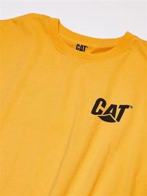 img 3 attached to Caterpillar Trademark T Shirt: Premium Men's Clothing in Regular Sizes