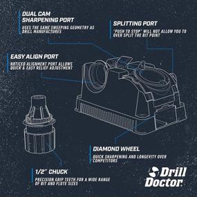 img 2 attached to Enhance Precision and Efficiency with the Drill Doctor DD500X Drill Bit Sharpener