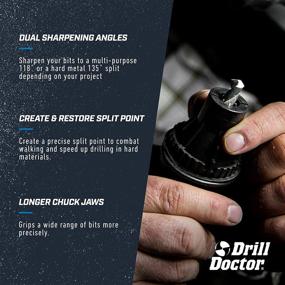 img 1 attached to Enhance Precision and Efficiency with the Drill Doctor DD500X Drill Bit Sharpener