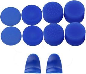 img 3 attached to Blue L2 R2 Trigger Extender + Silicone Thumb Stick Cap Cover Grip Thumbsticks Joystick for Sony PS4 Dualshock 4 PS4 Pro Slim Controller