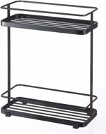 🛁 yamazaki home 6791 black bath rack - bathroom shower storage organizer, caddy shelf holder logo