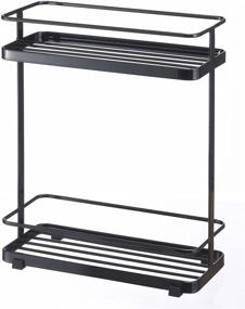 img 3 attached to 🛁 YAMAZAKI Home 6791 Black Bath Rack - Bathroom Shower Storage Organizer, Caddy Shelf Holder