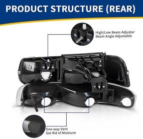 img 1 attached to Сборка фары от AUTOSAVER88 для Chevy Silverado 1500 2500 1999-2002 гг./ Chevy Silverado 1500HD 2500HD 3500 2001-2002 гг./ Tahoe Suburban 1500 2500 2000-2006 гг. С фарой и дополнительными фарами.
