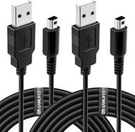 🎮 [2 pack] 4ft 3ds 2ds dsi charger cable power usb charging cord black, nintendo compatible logo