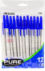 img 4 attached to 🖊️ BAZIC Blue Stick Pen (12 Pack) – Pure and Powerful Performance