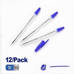 img 3 attached to 🖊️ BAZIC Blue Stick Pen (12 Pack) – Pure and Powerful Performance