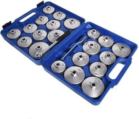 img 4 attached to Premium 23Pcs Aluminium Oil Filter Wrench Removal Tool Kit for Easy Filter Removal