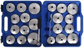 img 3 attached to Premium 23Pcs Aluminium Oil Filter Wrench Removal Tool Kit for Easy Filter Removal
