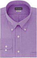 👔 stylish van heusen regular gingham periwinkle men's clothing for a classic look logo