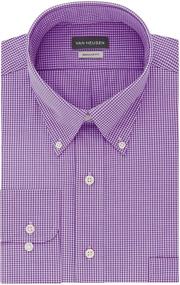 img 4 attached to 👔 Stylish Van Heusen Regular Gingham Periwinkle Men's Clothing for a Classic Look