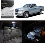 🔆 enhance your f-150's interior lighting with partsam 10 white led light package kit & tool kit - compatible with f-150 2004-2012 logo