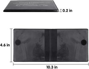 img 3 attached to MICUB Auto Car Essential: Держатель для регистрационных документов и страховки 2 шт. – идеальный кошелек для организации автомобильных документов (черный)