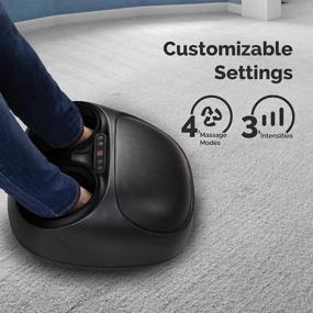 img 1 attached to 🦶 truMedic Shiatsu Foot Massager with Heat - Deep Kneading Therapy and Adjustable Intensities for Effective Foot Pain Relief