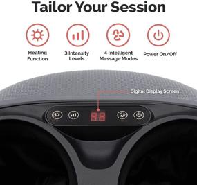 img 3 attached to 🦶 truMedic Shiatsu Foot Massager with Heat - Deep Kneading Therapy and Adjustable Intensities for Effective Foot Pain Relief