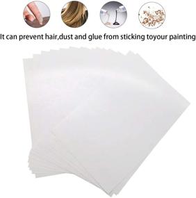 img 2 attached to 🖼️ Premium 100-Piece 15 X 10 cm Double-Sided Diamond Painting Release Paper - Non-Stick Cover Replacement Paper for 5D Diamond Painting Kits - Top-Quality Accessories and Tools for Kids