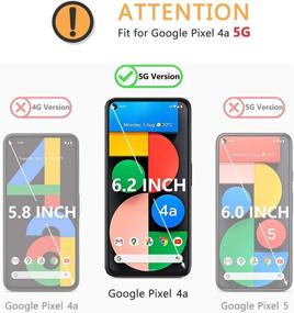 img 3 attached to 📱 OMOTON [3-Pack] Защитное стекло с технологией закалки для Google Pixel 4a 5G 6,2 дюйма - без пузырьков/с каркасом для выравнивания - Выпуск 2020.