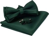 👔 burgundy pre tied adjustable cufflink 0577 06: sophisticated accessories for men logo