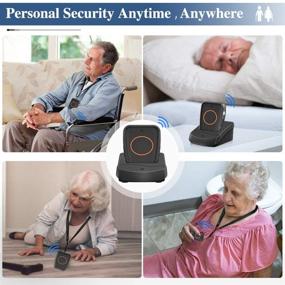img 1 attached to Hosmart Wireless Two-Way Conversation Caregiver Pager Call Button For Elderly Senior Patient Personal Alert Alarm Nurse Call Button For Home Safety Alert System（Single Pager）