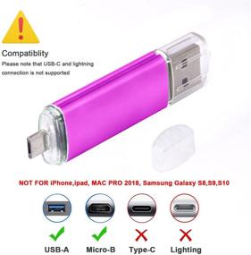 img 2 attached to 📱 32GB VANSUNY Micro USB Flash Drive for Android Smart Phone - OTG Memory Stick, USB Photo Stick Thumb Drive PenDrive for Tablets/Mac/Android Device, Jump Drive Pen Drive for PC - Pink (32G)